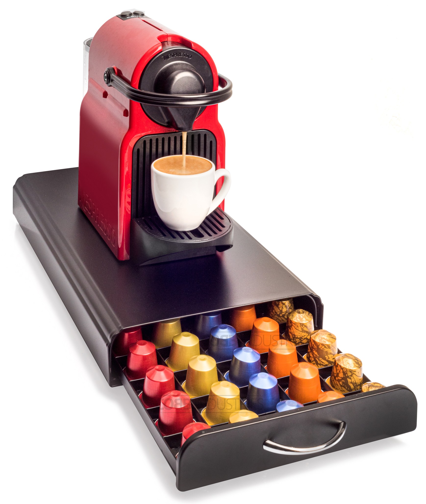 Nespresso Tiroir de rangement pour capsules, 60 capsules, noir